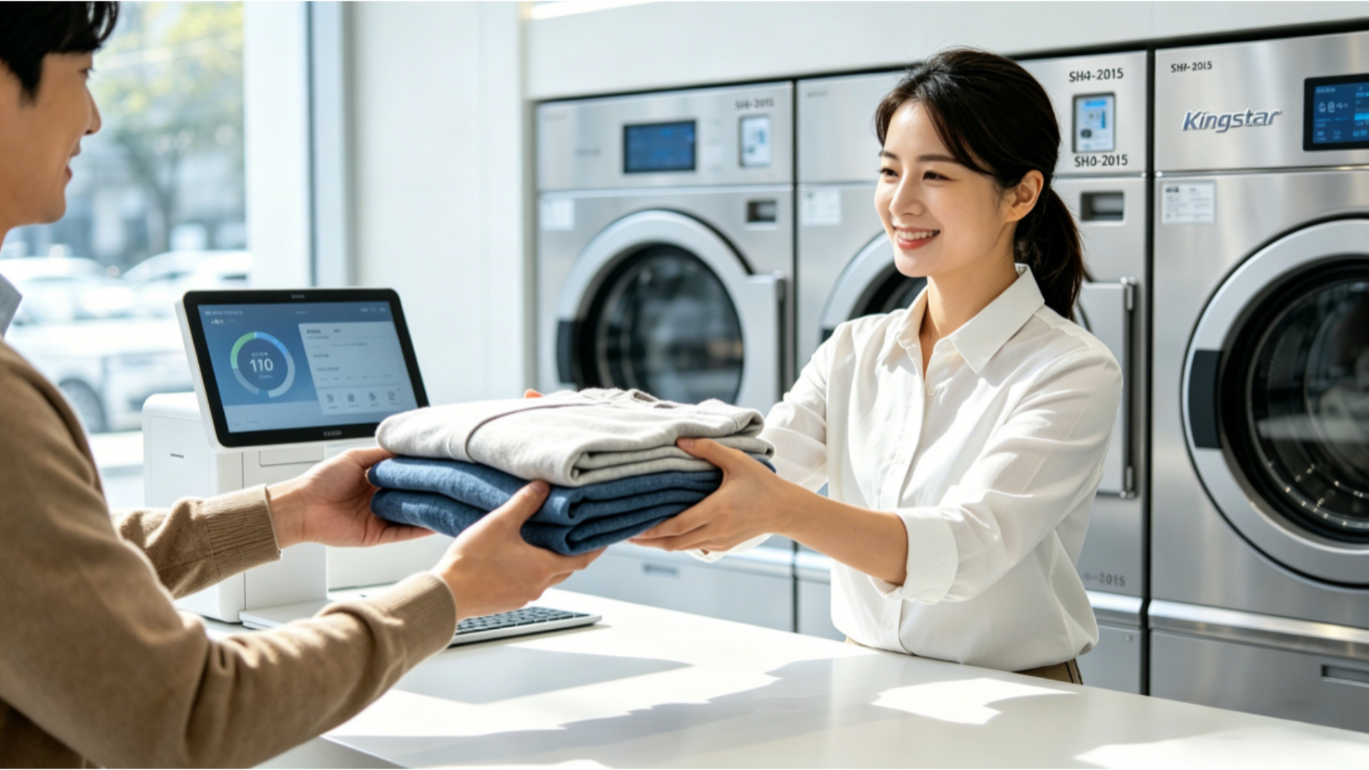 Laundry service of wahing shops