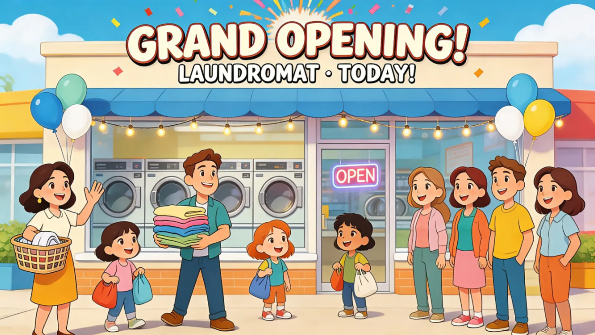 laundromat opening